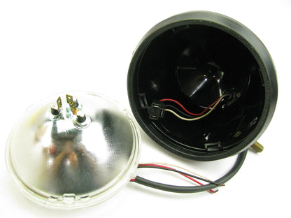 Vintage Dominion 725509  7'' Headlight Housing Shell Lamp Bucket Bottom Mounting