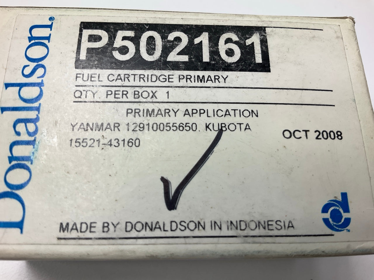 Donaldson P502161 Fuel Filter Replaces 33507 F54557 L5603F FF882 PF717 TP1374