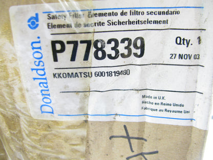 Inner Air Filter Donaldson P778339 For Various Komatsu Industrial Equipment