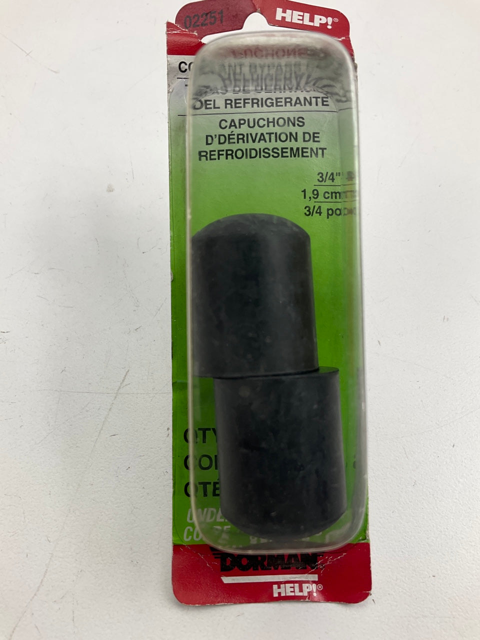 Dorman 02251 Coolant Bypass Caps - EPDM 3/4in - 2 PACK