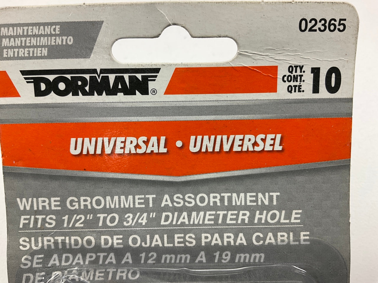 Dorman 02365 Wire Grommet Assortment, 1/8'' To 5/8'', Universal 10 Pack