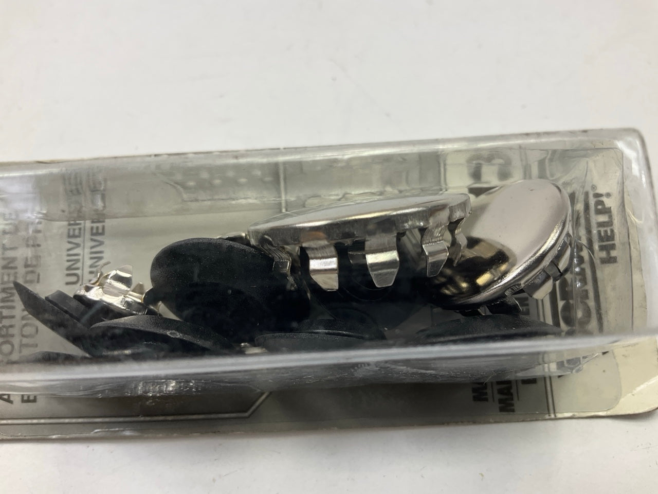 Dorman 02413 Plug Button Black & Chrome (Pack Of 13) For Interior Trim Repair
