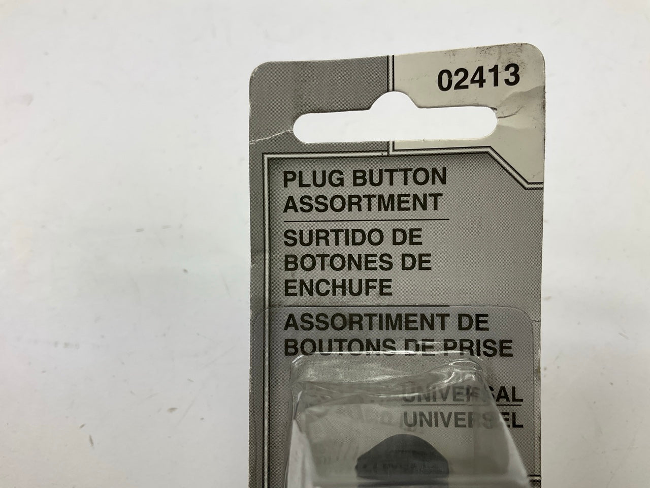 Dorman 02413 Plug Button Black & Chrome (Pack Of 13) For Interior Trim Repair