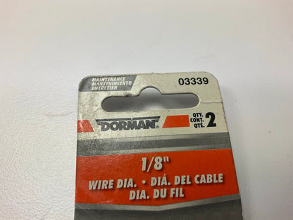 Dorman 03339 Cable Lock Wire Stop, Universal, For 1/8'' Dia. Wire - Pack Of 2