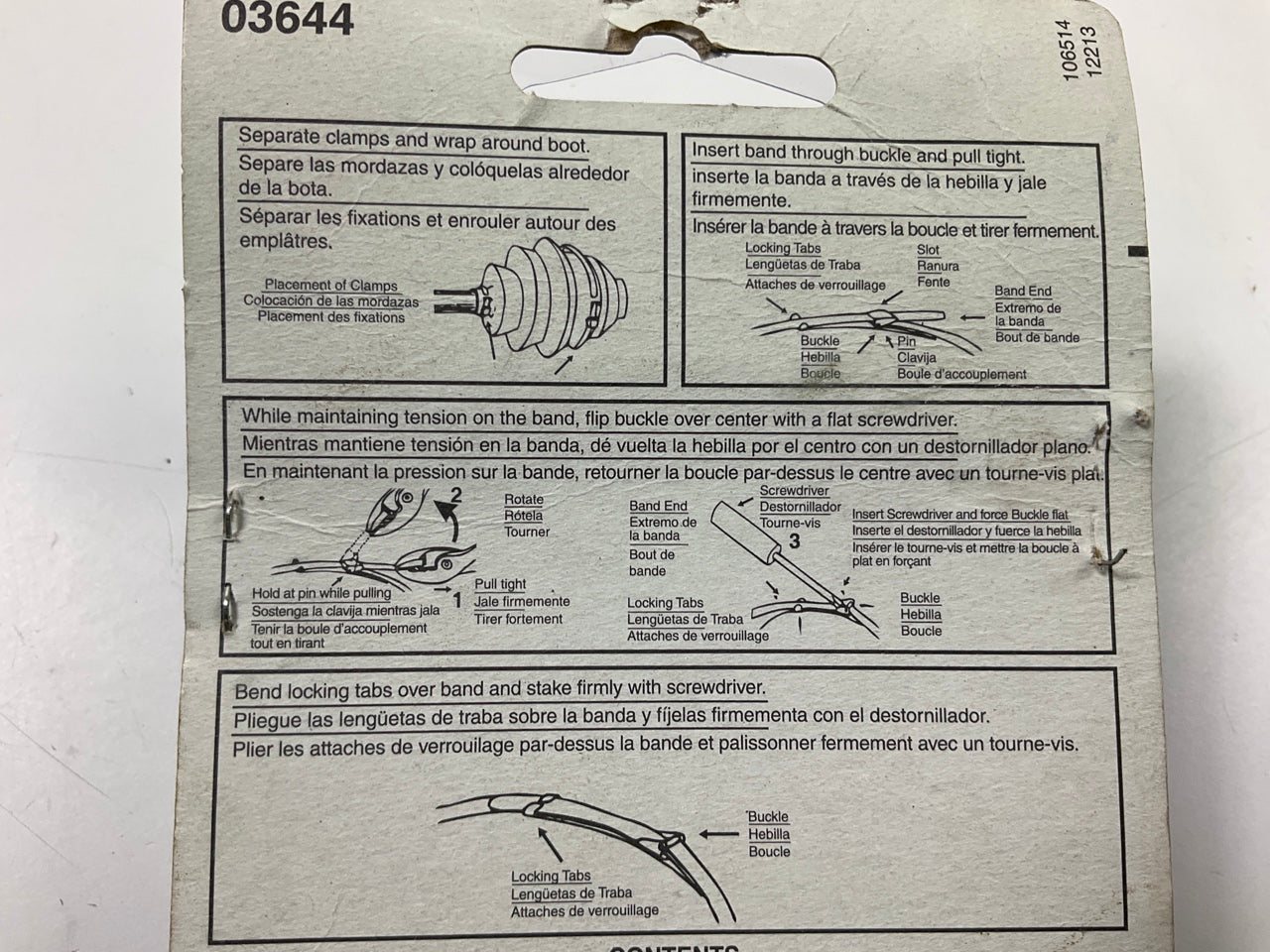 Dorman 03644 C.V. Joint Boot Universal Clamp