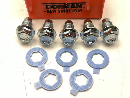 (5) Dorman 090-049 Oil Drain Plug Pilot Point M12-1.25, Head Size 13Mm