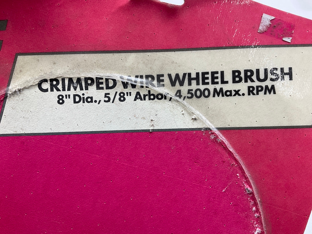 Dorman 09107 Crimped Wire Wheel Brush, 8'' Diameter, 1/2'' Wide, 0.014'' Wire