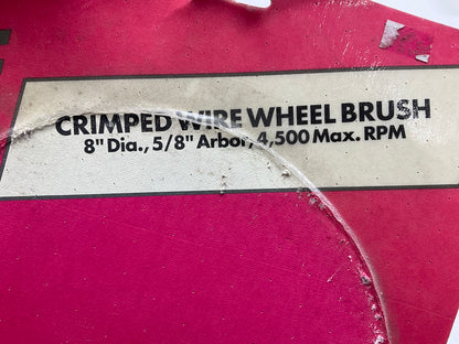 Dorman 09107 Crimped Wire Wheel Brush, 8'' Diameter, 1/2'' Wide, 0.014'' Wire