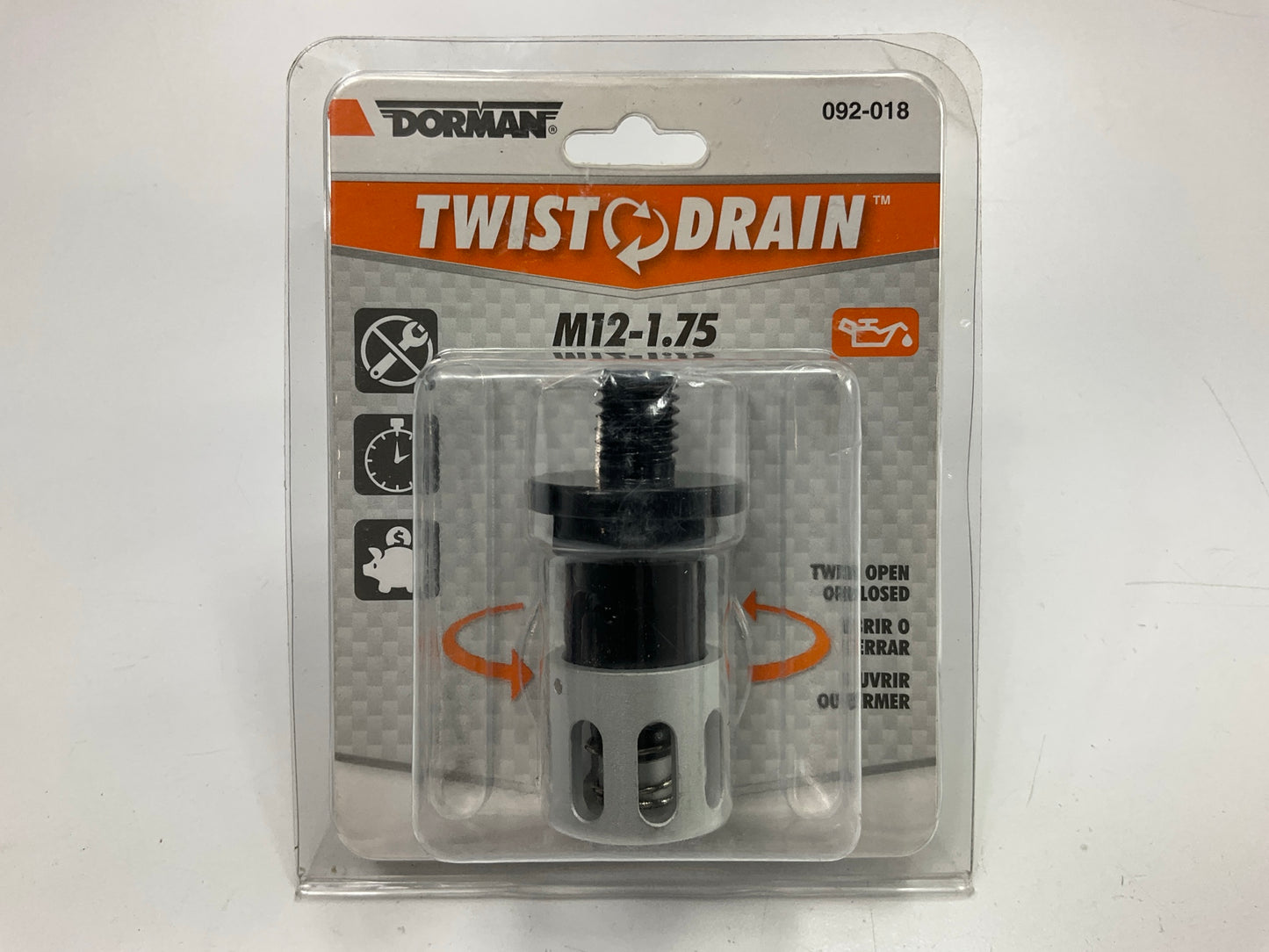Dorman 092-018 Twist Style Engine Oil Drain Plug, M12-1.75