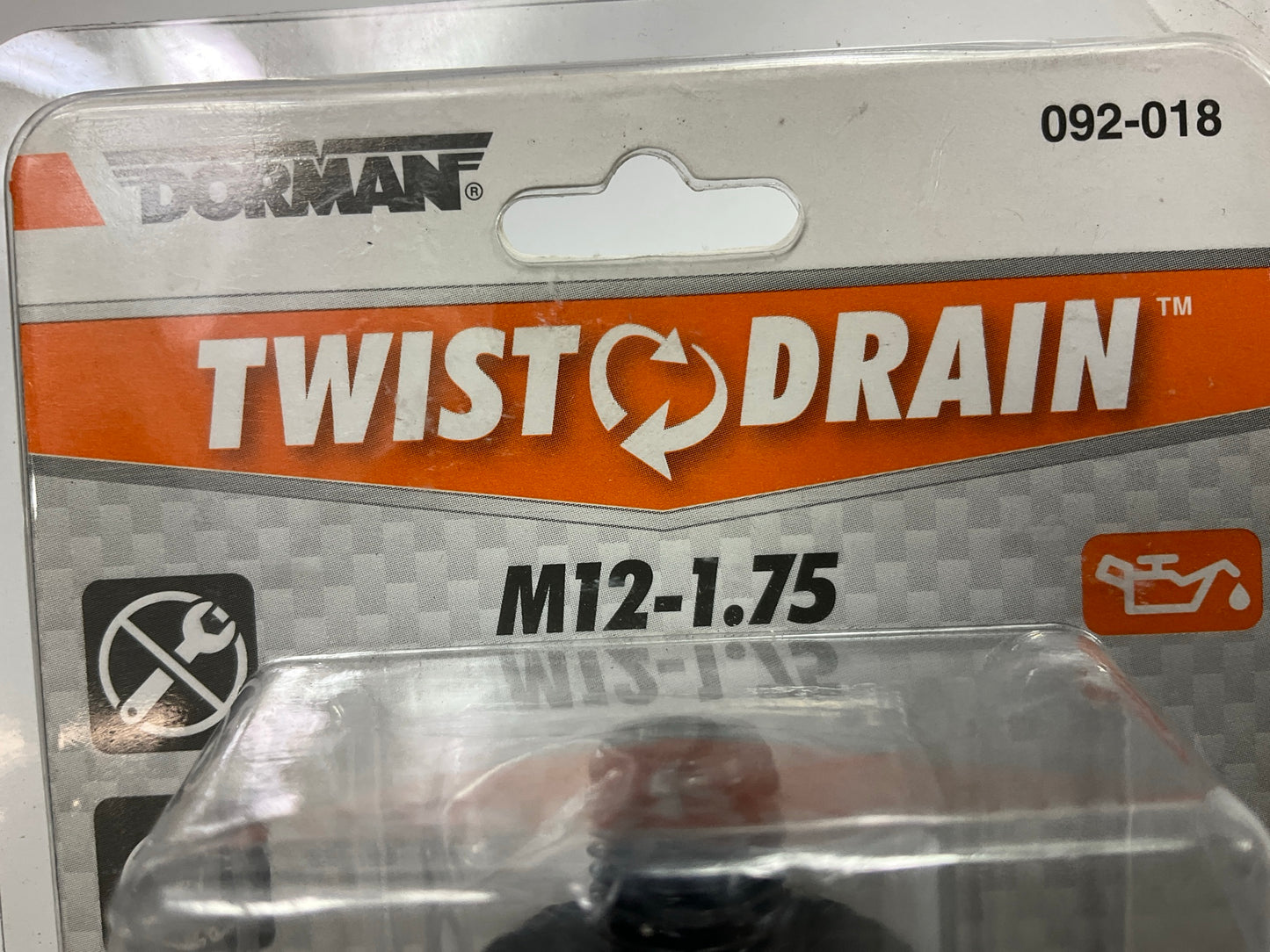 Dorman 092-018 Twist Style Engine Oil Drain Plug, M12-1.75