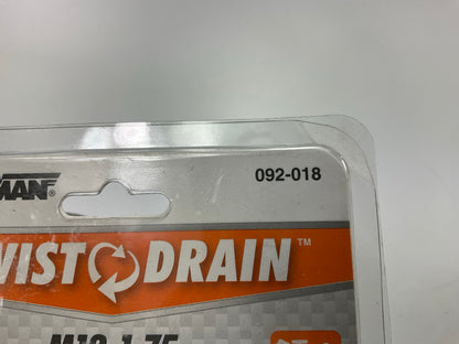 Dorman 092-018 Twist Style Engine Oil Drain Plug, M12-1.75