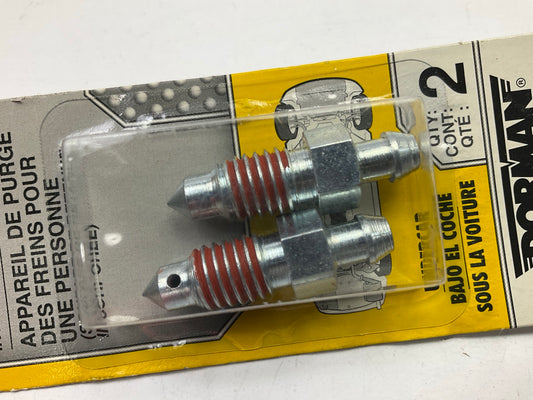 Dorman 12702 One Person Brake Bleeder Screws W/ Built-in Check Valve - Pack Of 2