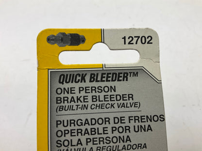 Dorman 12702 One Person Brake Bleeder Screws W/ Built-in Check Valve - Pack Of 2