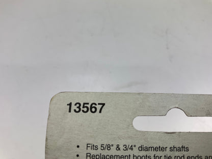 Dorman 13567 Universal Tie Rod Dust Boots, Contains 5/8 In. And 3/4 In.