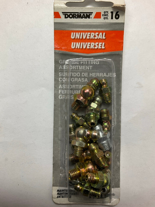 Dorman 13574 Assorted Grease Fittings - Metric & SAE,  16 Pcs
