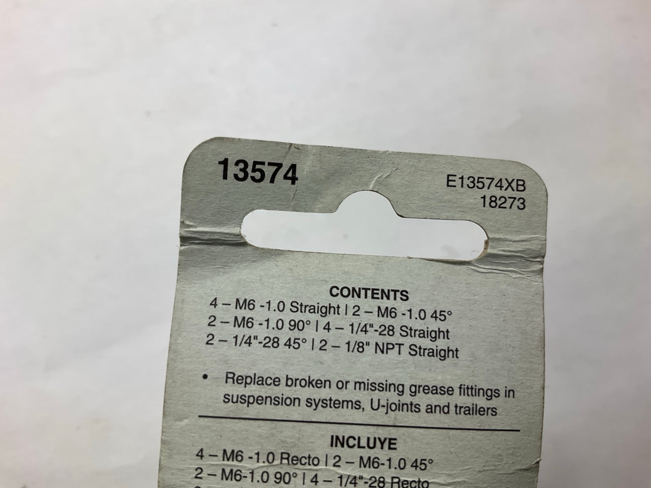 Dorman 13574 Assorted Grease Fittings - Metric & SAE,  16 Pcs
