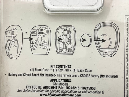 Dorman 13608 Keyless Entry Transmitter Cover - COVER ONLY