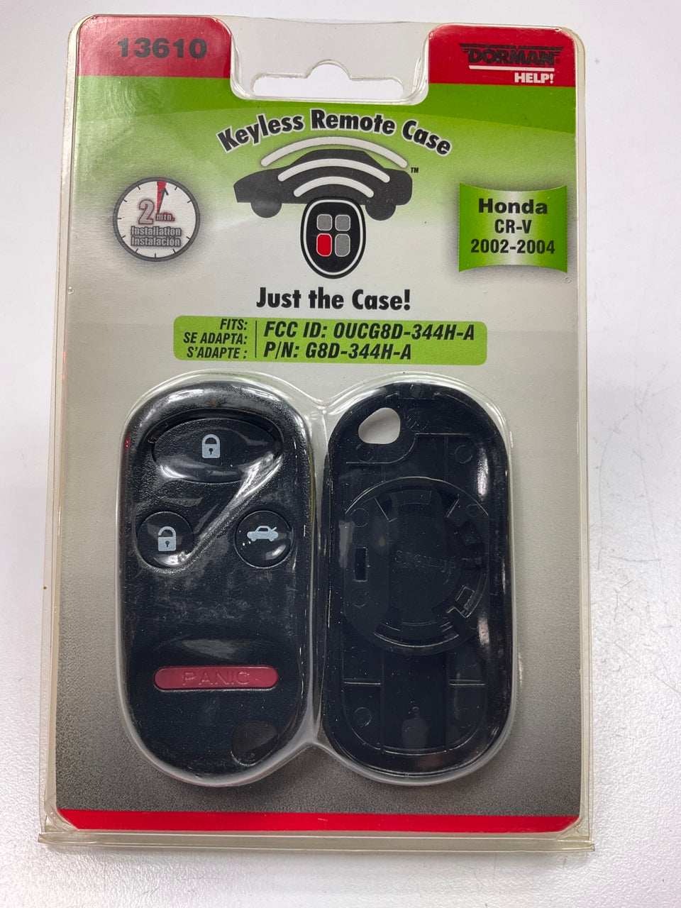 Dorman 13610 Keyless Entry Transmitter Cover For 2002-04 Honda CR-V - COVER ONLY