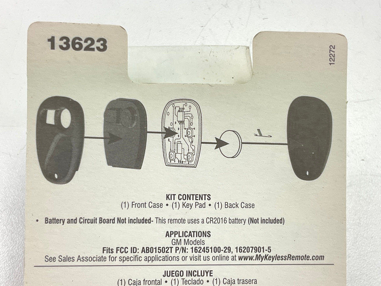 Dorman 13623 Keyless Entry Transmitter Cover, Black - COVER ONLY