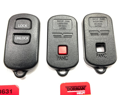 Dorman 13631 Keyless Entry Transmitter Cover, Black - COVER ONLY
