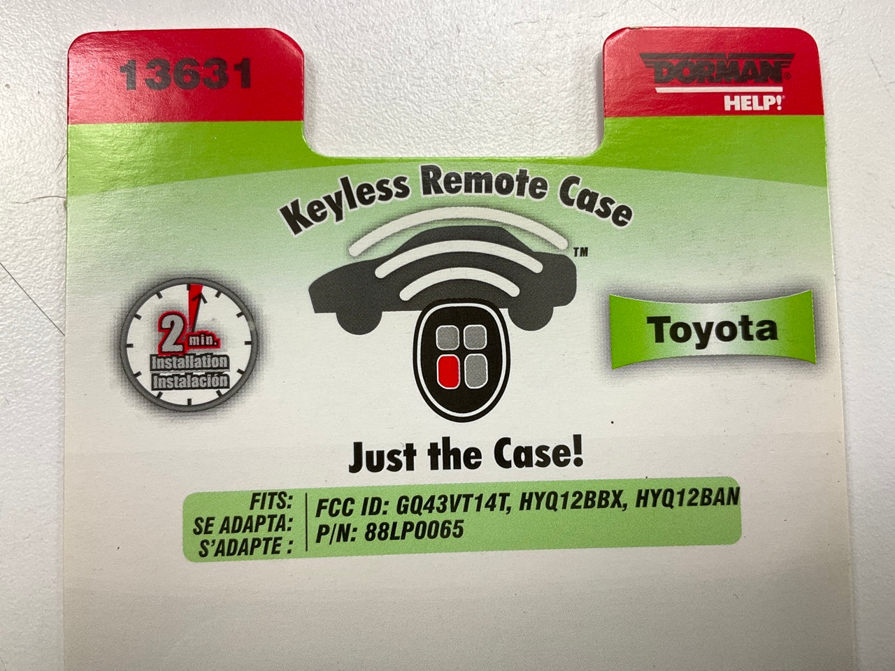 Dorman 13631 Keyless Entry Transmitter Cover, Black - COVER ONLY