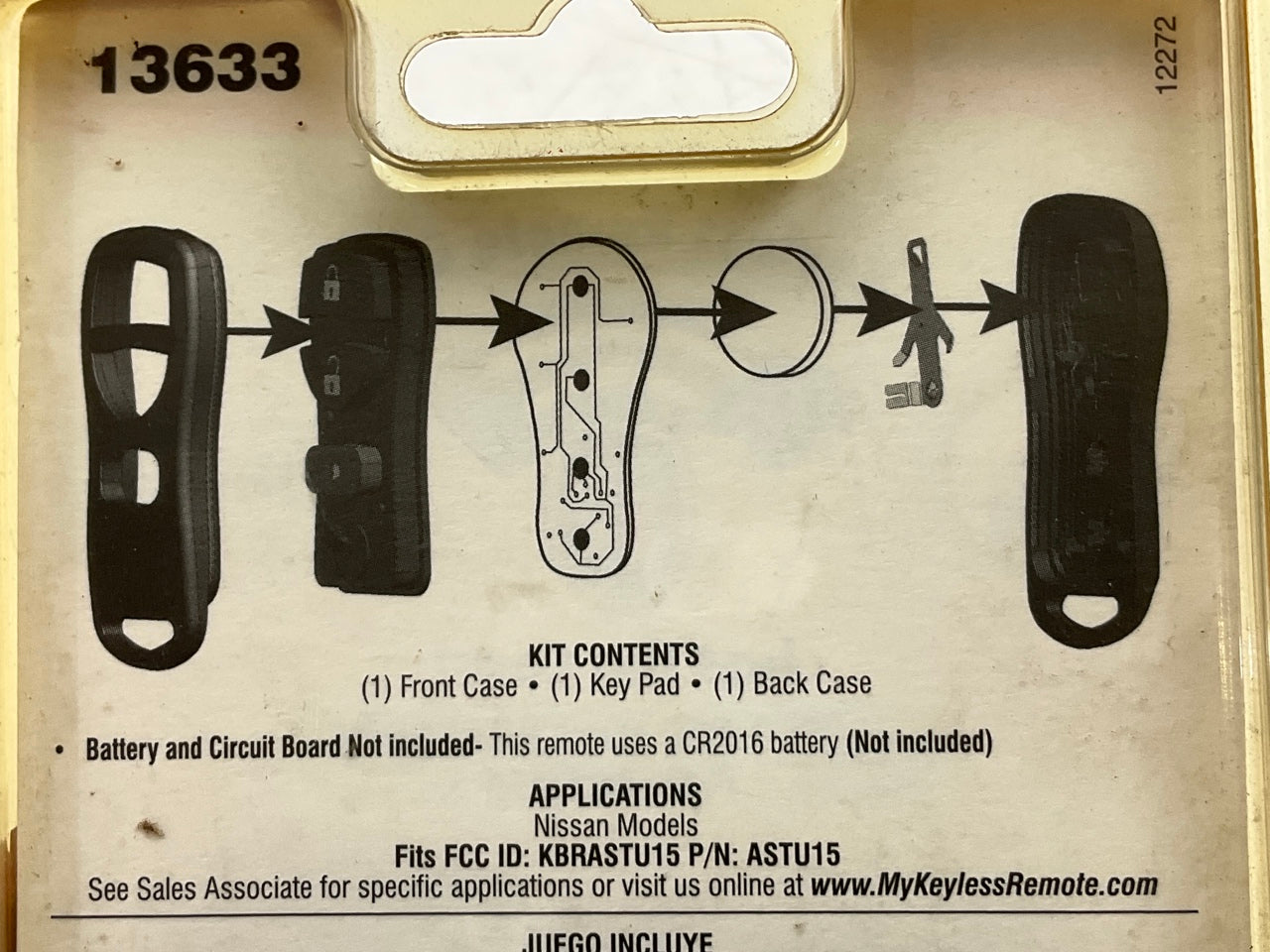Dorman 13633 Keyless Entry Transmitter Cover - COVER ONLY
