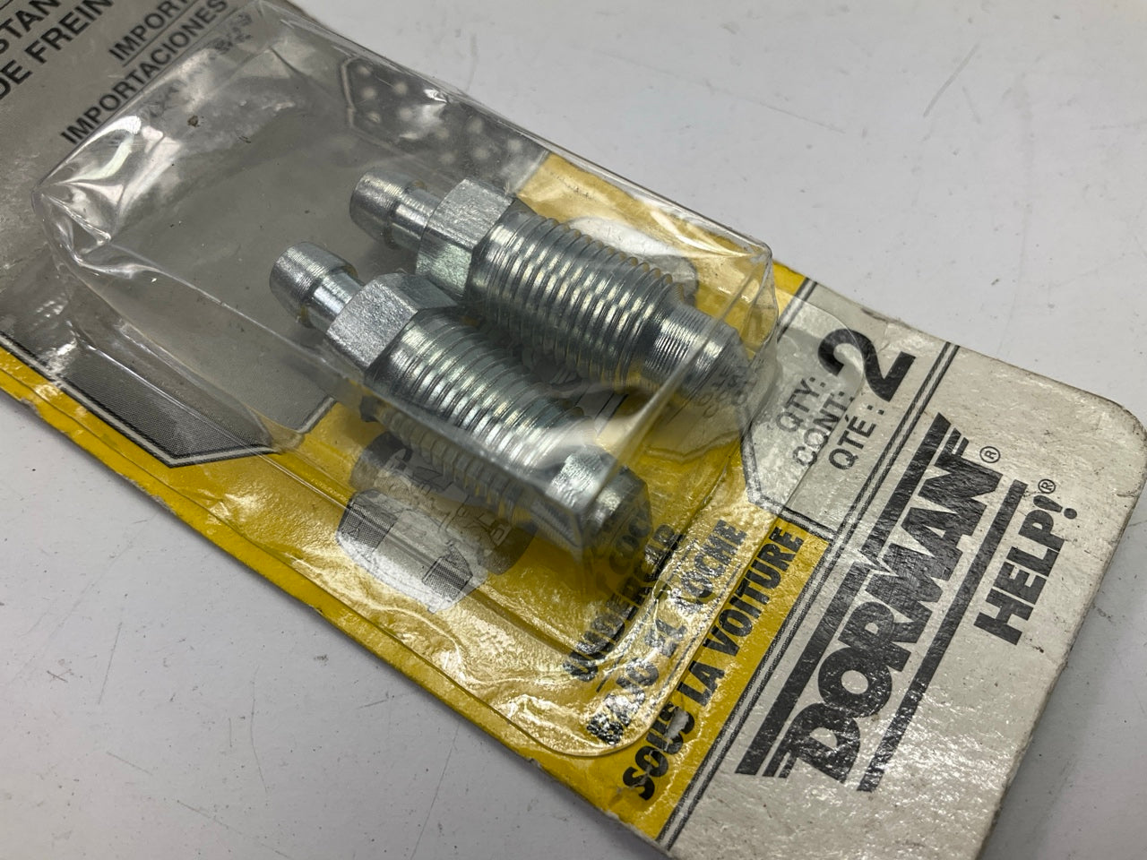 Dorman Help 13906 Brake Bleeder Screws,  10mm-1.0 X 33mm, Pack Of 2