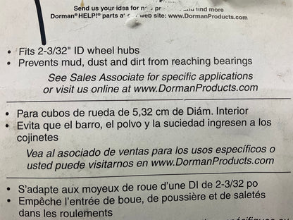 Dorman 13977 Wheel Bearing Dust Cap