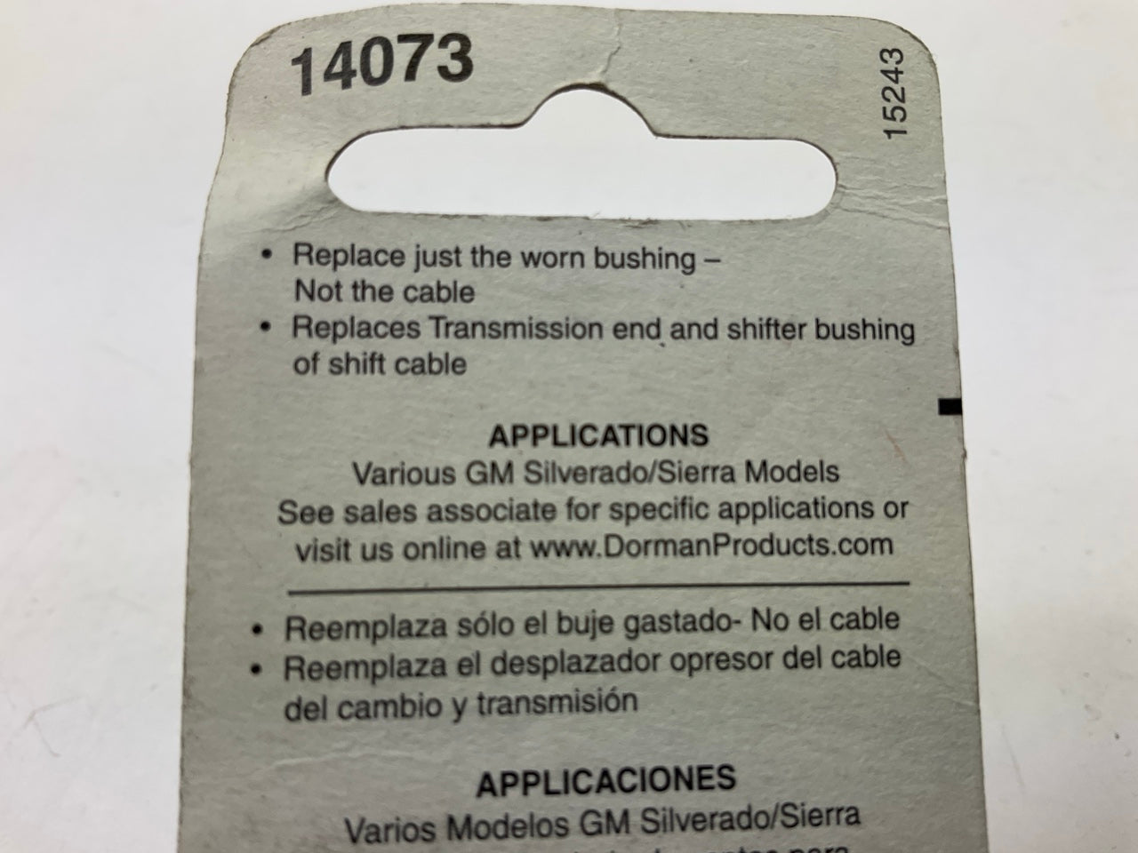 Dorman 14073 Automatic Transmission Shift Cable Bushing Repair Kit