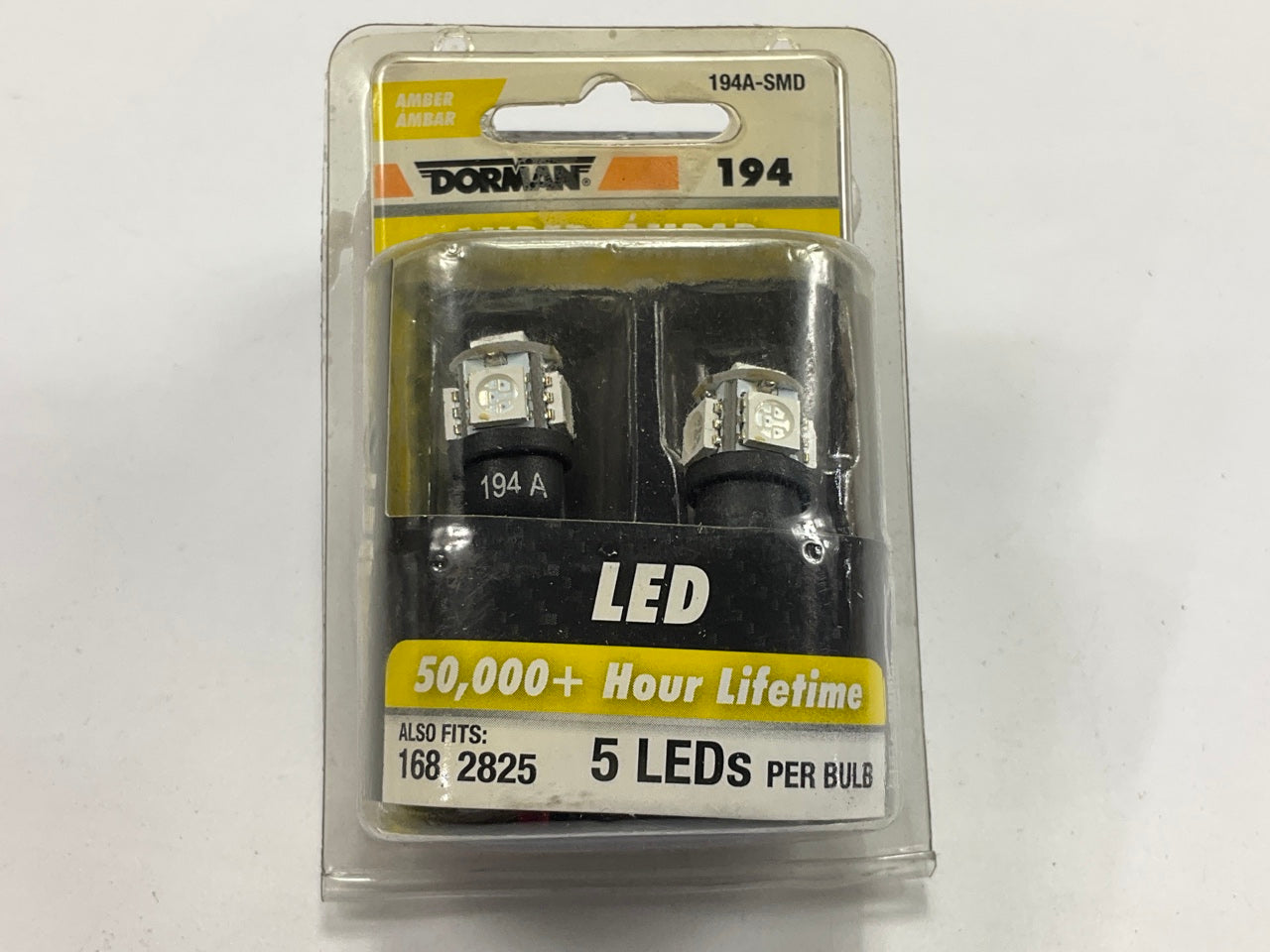 Dorman 194A-SMD Side Marker LED Light Bulb # 194, AMBER, 50,000 HOURS