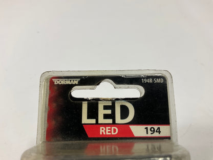 Dorman 194R-SMD Instrument Panel LED Red Light Lamp Bulb 194 - Pack Of 2