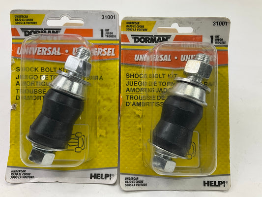 (2) Dorman 31001 Suspension Shock Mounting Kits: Rubber Bushings, Washers & Nuts