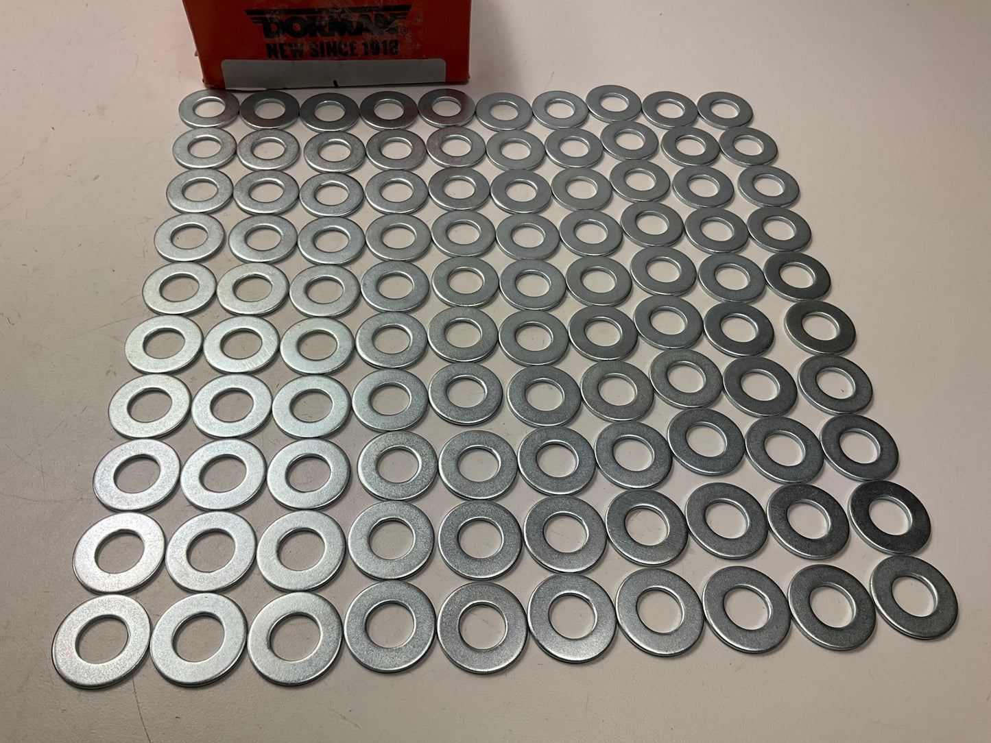 100 Pcs - Dorman 312-014 1/2'' Flat Washers, Grade 5