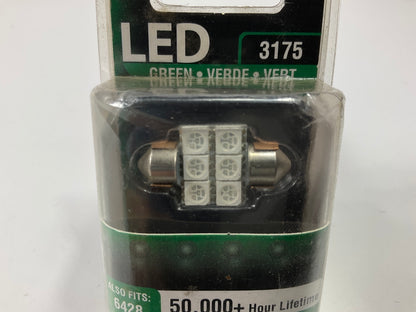 Dorman 3175G-SMD Green LED Dome Light Bulb Light 3175, 6428