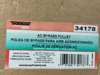 Dorman 34178 A/C Compressor Bypass Pulley