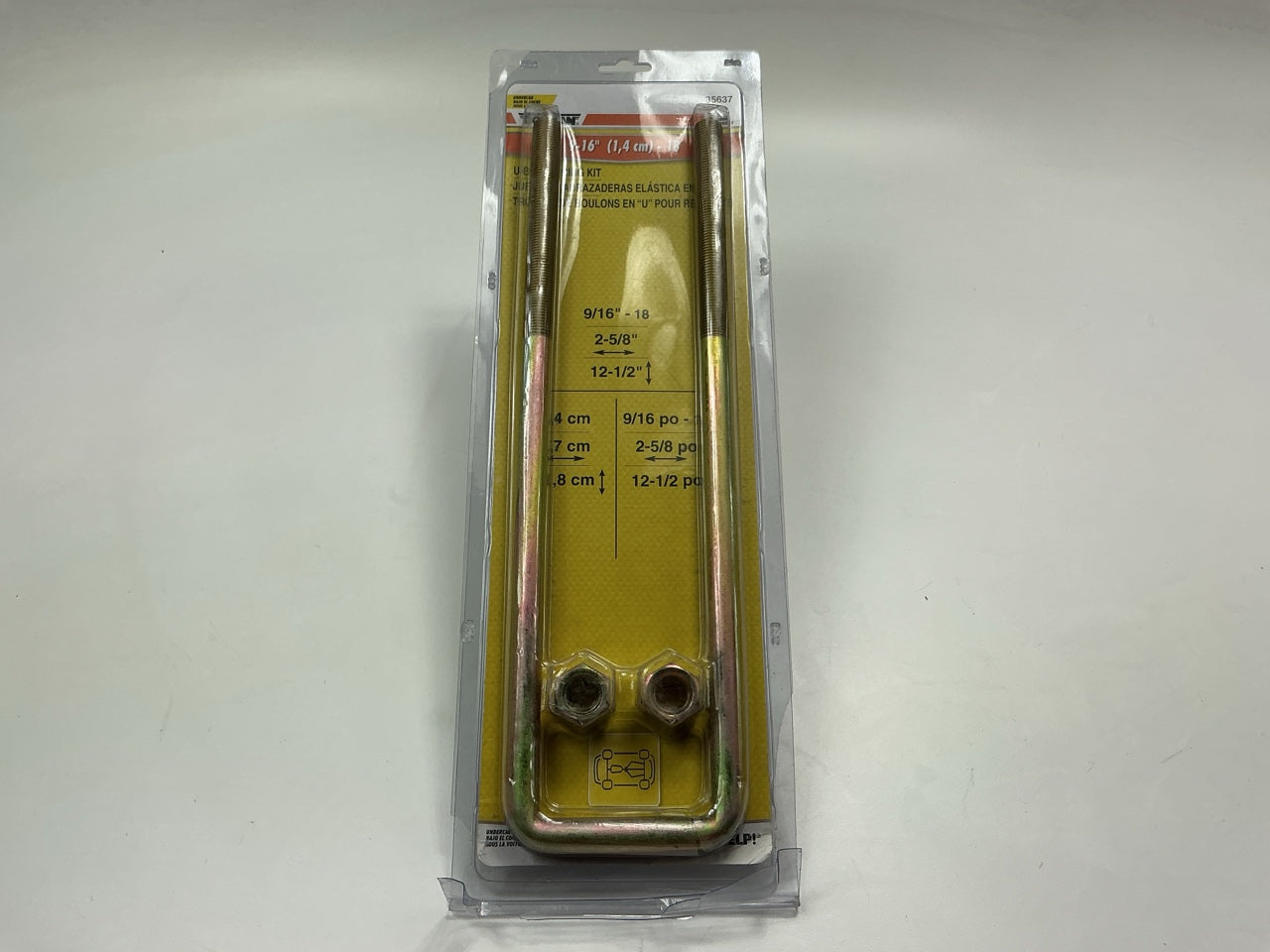 Dorman 35637 Leaf Spring U-Bolt Kit 9/16''-18 X 12-1/2'' X 2- 5/8''