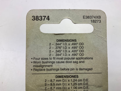 Dorman 38374 Door Hinge Bushings, 4 Sizes To Fit Most Applications