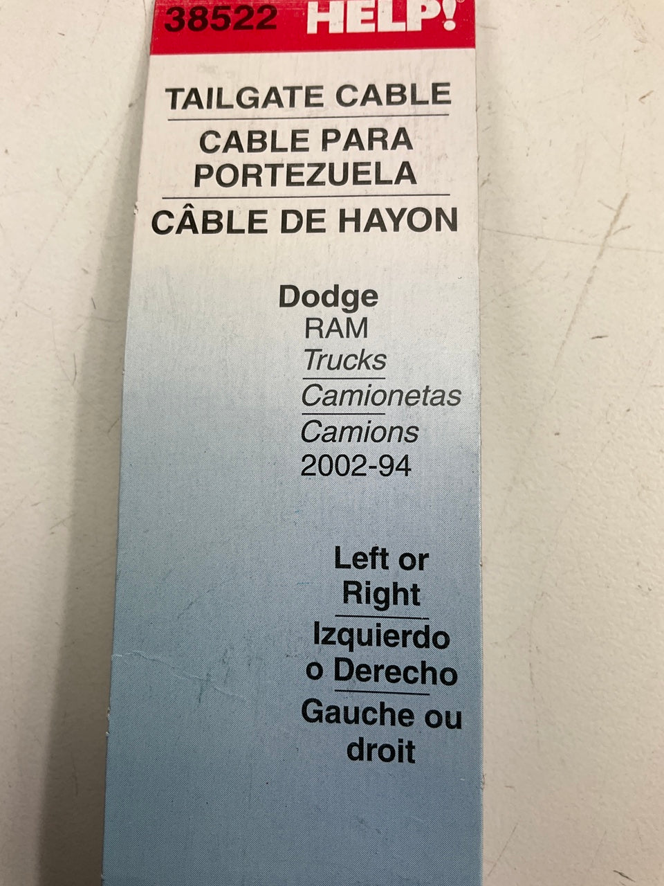 Dorman 38522 Tailgate Cable For 1994-2002 Ram 1500 2500 3500 Pickup Truck