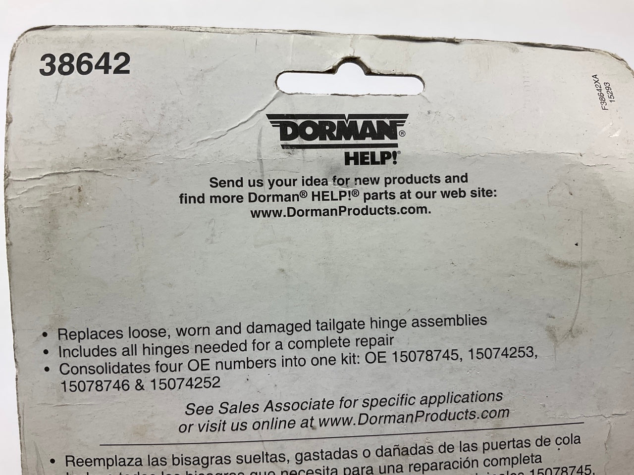 Dorman 38642 Tailgate Hinge Kit