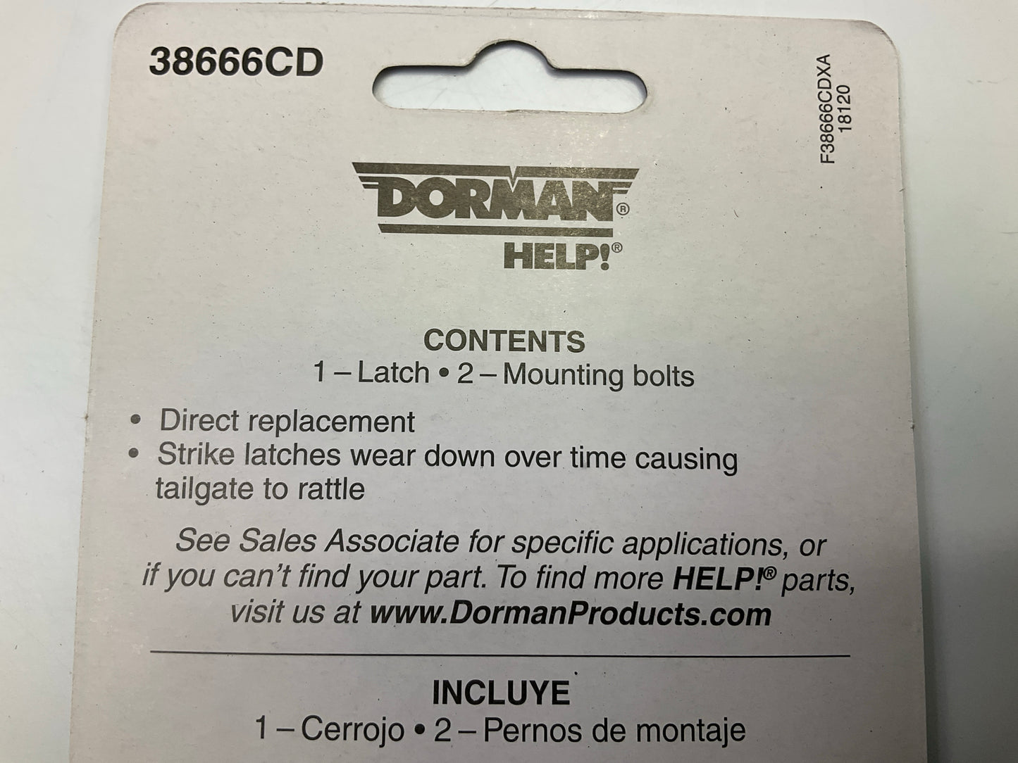 Dorman 38666CD Tailgate Latch