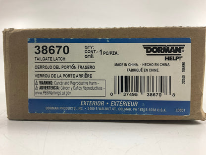MISSING BOLTS - Dorman 38670 Tailgate Latch For 1993-2011 Ford Ranger