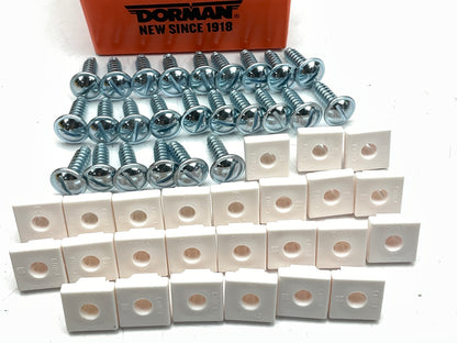 (25) Dorman 395-010 License Plate Fasteners- 1/4 X 3/4 In