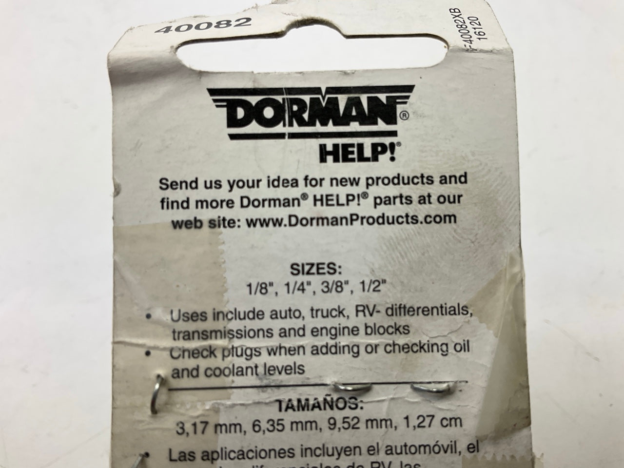 Dorman 40082 Pipe Plugs Assortment Pack: 1/8'', 1/4'', 3/8'', 1/2''
