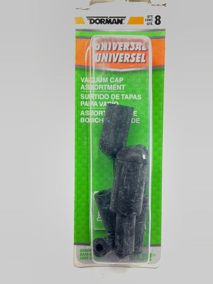 Dorman 41050 8 Piece Vacuum Cap Assortment - 5/32, 3/16, 7/32, 1/4, 5/16, 3/8''