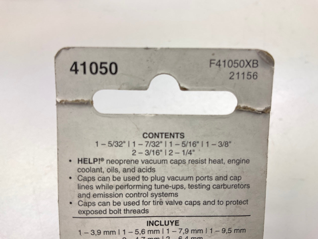 Dorman 41050 8 Piece Vacuum Cap Assortment - 5/32, 3/16, 7/32, 1/4, 5/16, 3/8''