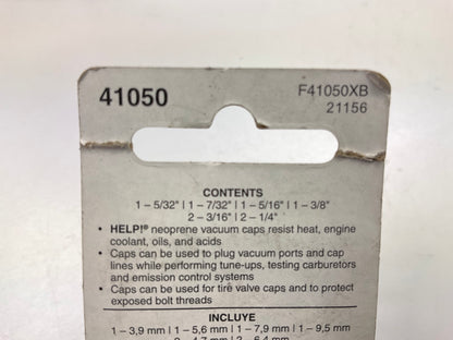 Dorman 41050 8 Piece Vacuum Cap Assortment - 5/32, 3/16, 7/32, 1/4, 5/16, 3/8''