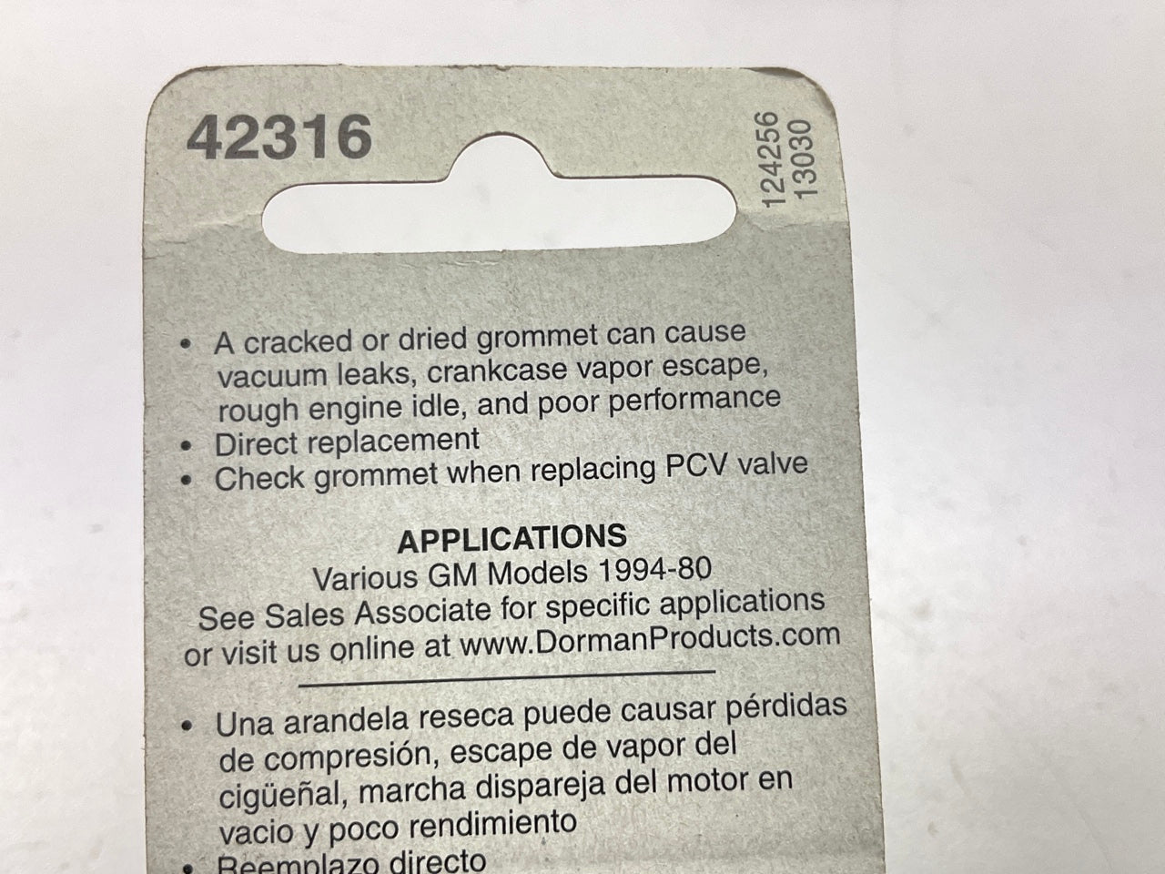 Dorman 42316 PCV Valve Grommet