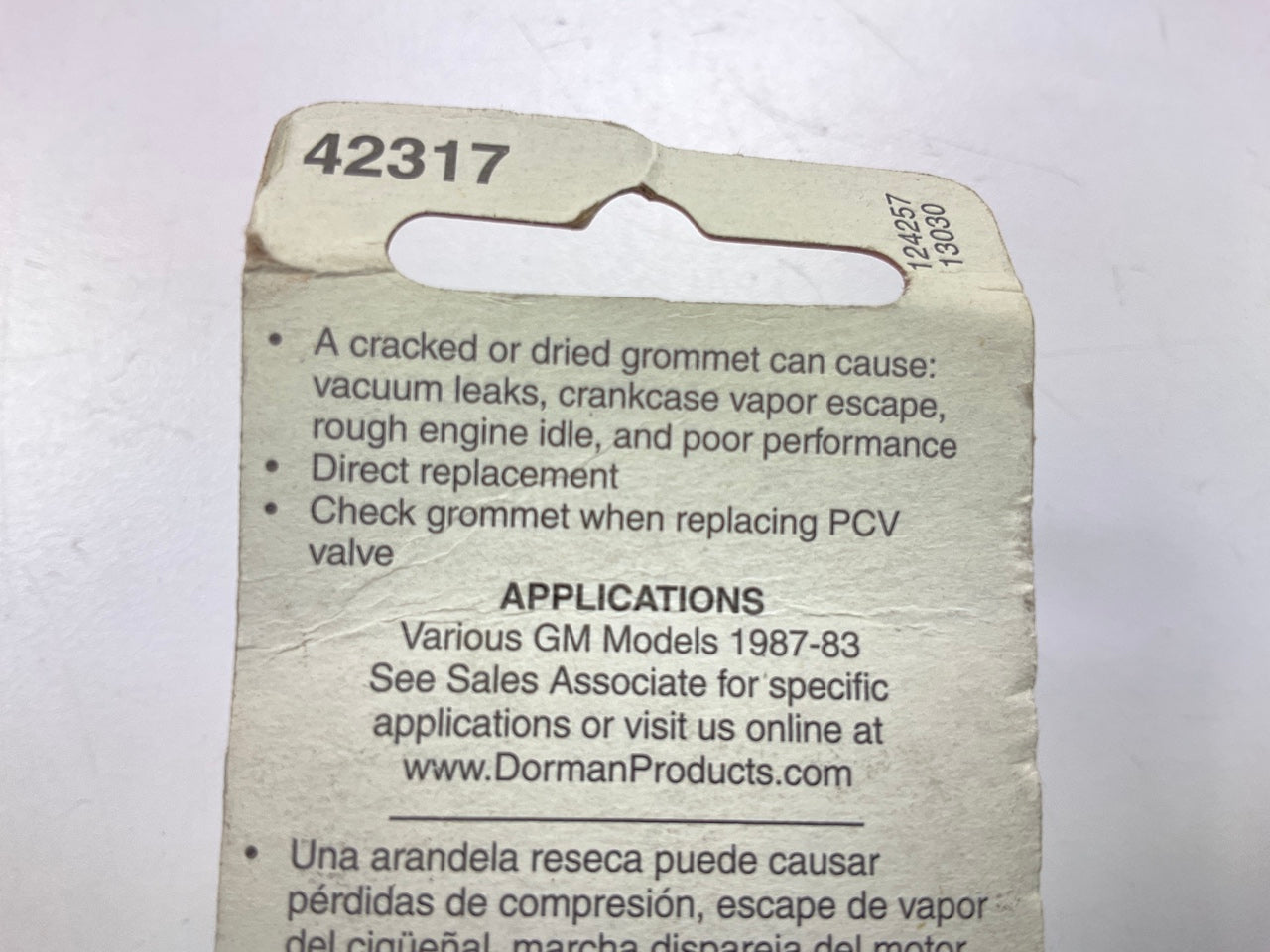 Dorman 42317 PCV Valve Grommet
