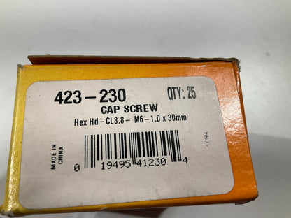 (25) Dorman 423230 Cap Screw-Hex Head-Class 8.8- M6-1.0 X 30mm