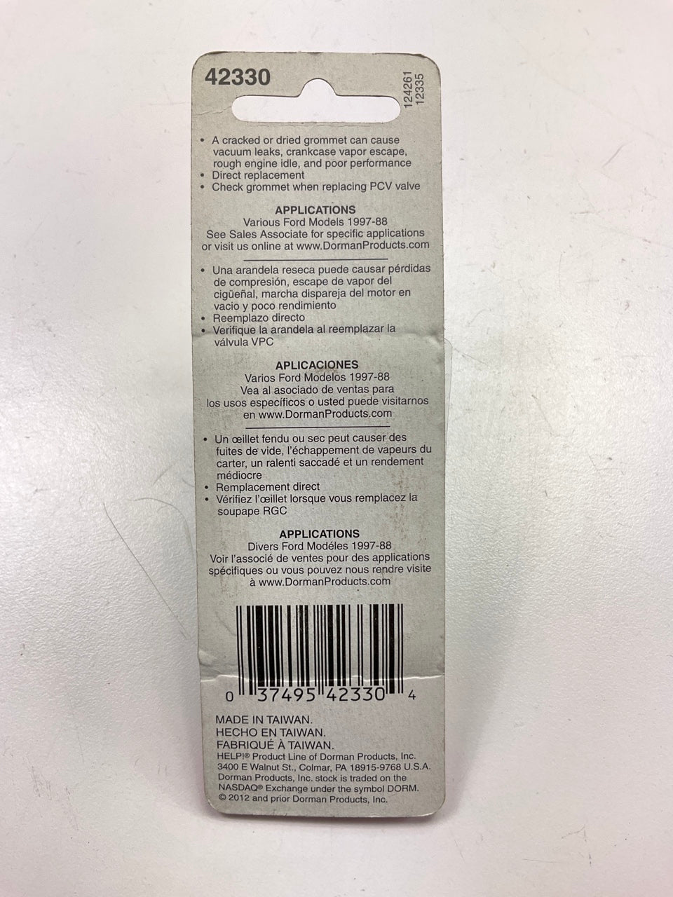 Dorman 42330 PCV Valve Grommet